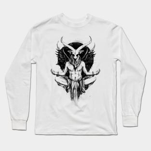 Baphomet Ascension Black Long Sleeve T-Shirt